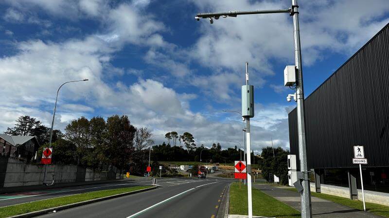 CCTV traffic enforcement camera by CSLi and Auckland Transport